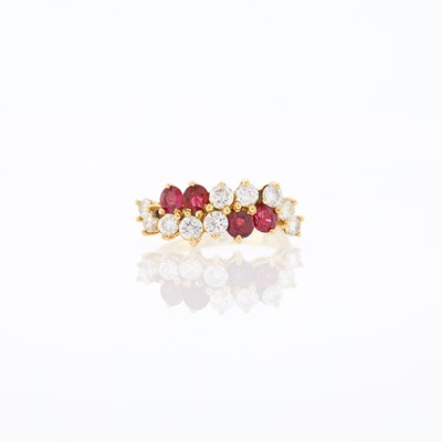 Lot 2256 - Gold, Ruby and Diamond Ring