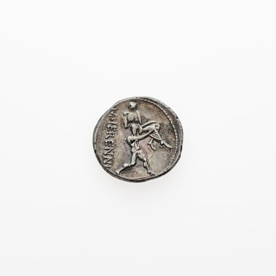 Lot 9 - M. Herennius. c. 108-107 B.C.E. AR Denarius (3.72g, 18mm).
