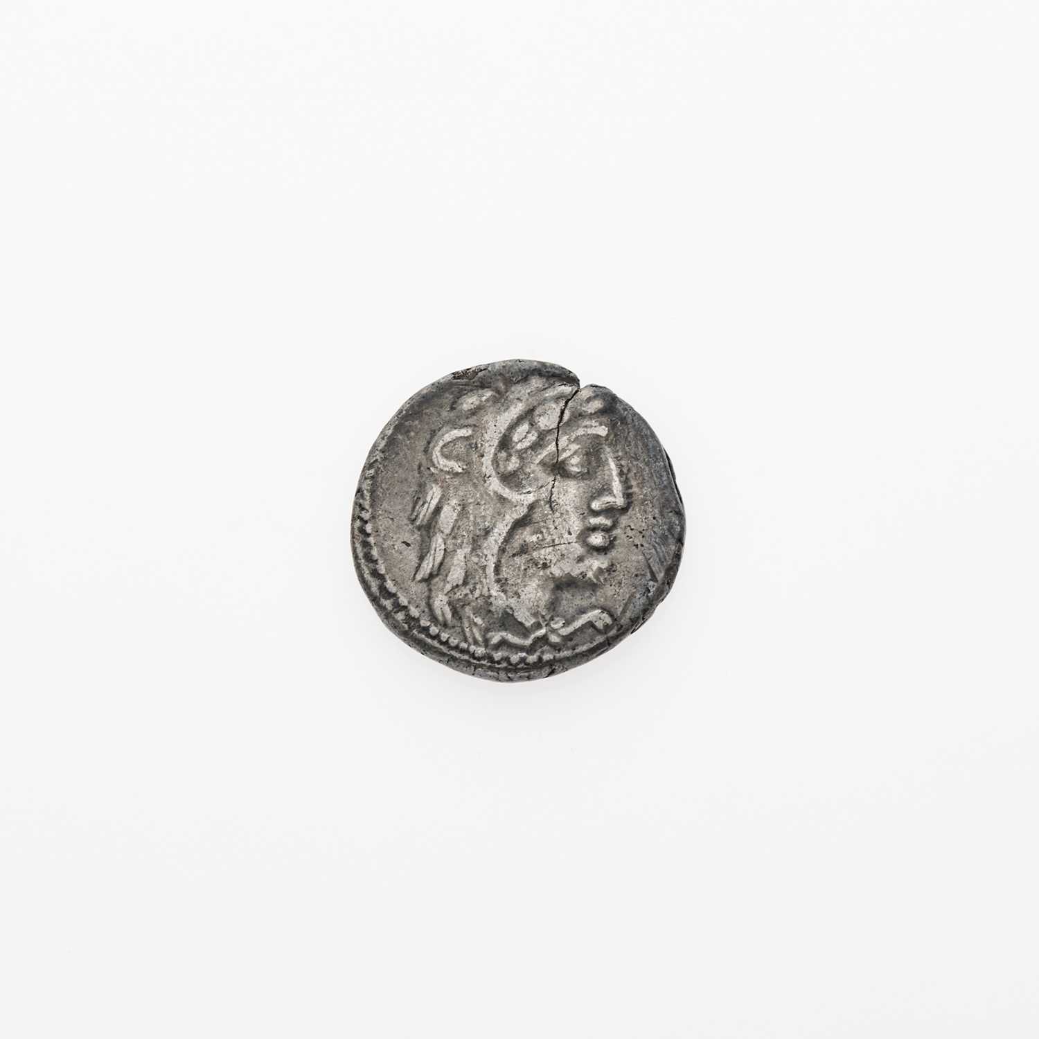 Lot 19 - M. Volteius M.F. c. 78 B.C.E. AR Denarius (3.69g, 17mm).