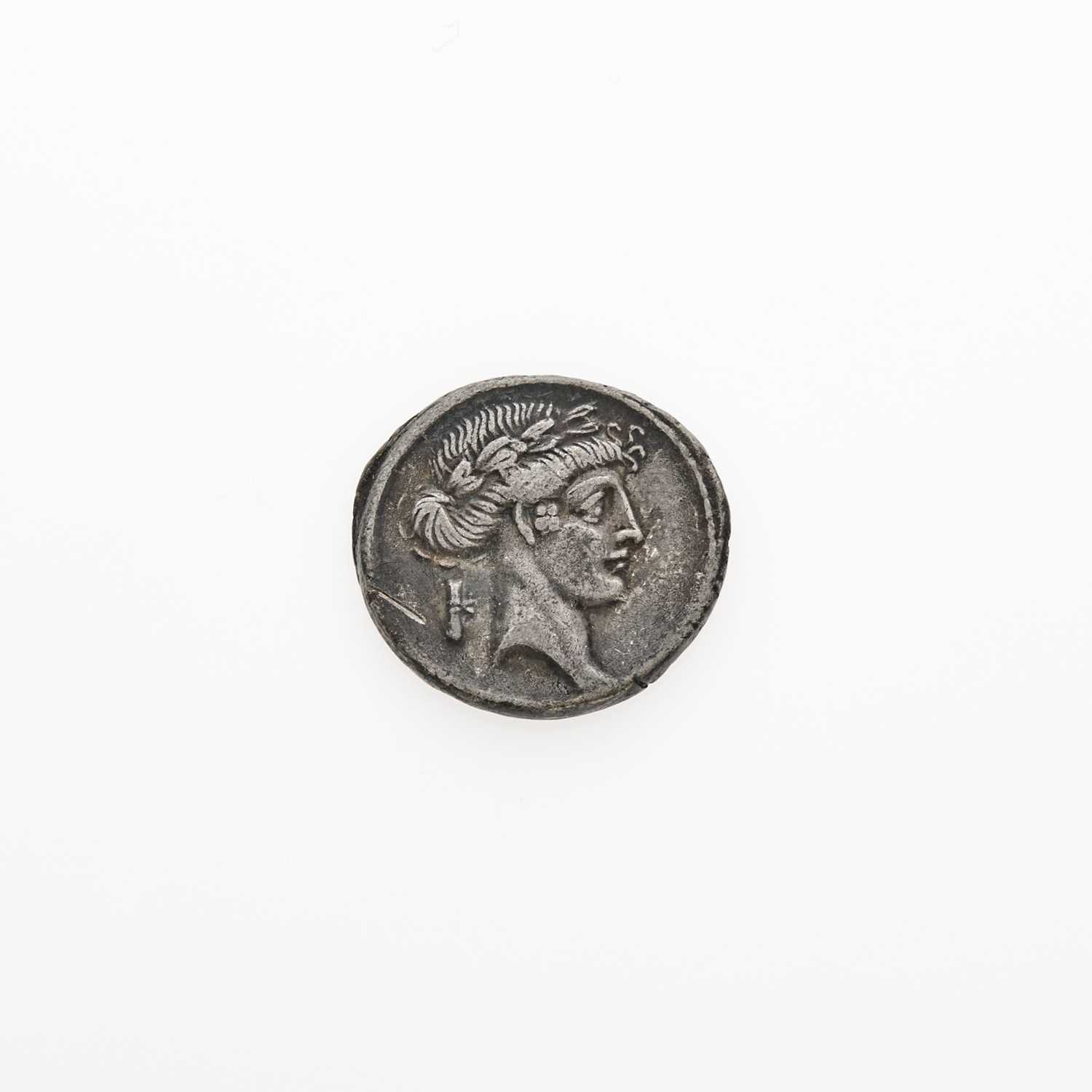 Lot 26 - Q. Pomponius Musa c. 66 B.C.E. AR Denarius (4.07g, 18mm).