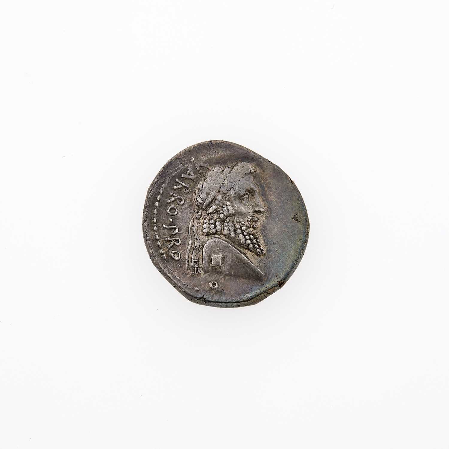 Lot 38 - Pompey the Great, struck by Varro. c. 49 B.C. AR Denarius (3.92g, 19mm).