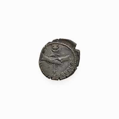 Lot 45 - Albinus Bruti f. c. 48 B.C.E. AR Denarius (3.90g, 20mm).