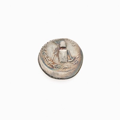 Lot 50 - T. Carisius. c. 46 B.C.E. AR Denarius (3.79g, 20mm).