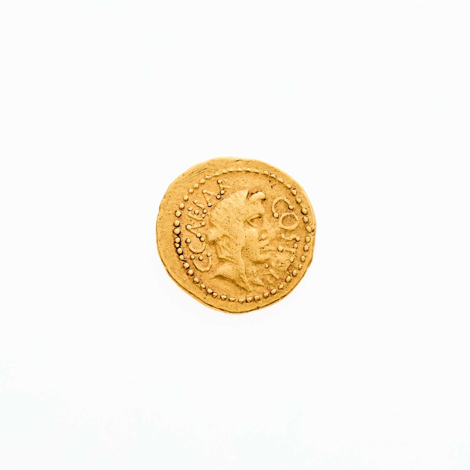 Lot 51 - Julius Caesar, A. Hirtius (Moneyer). c. 46 B.C.E. AV Aureus (8.14g, 20mm).