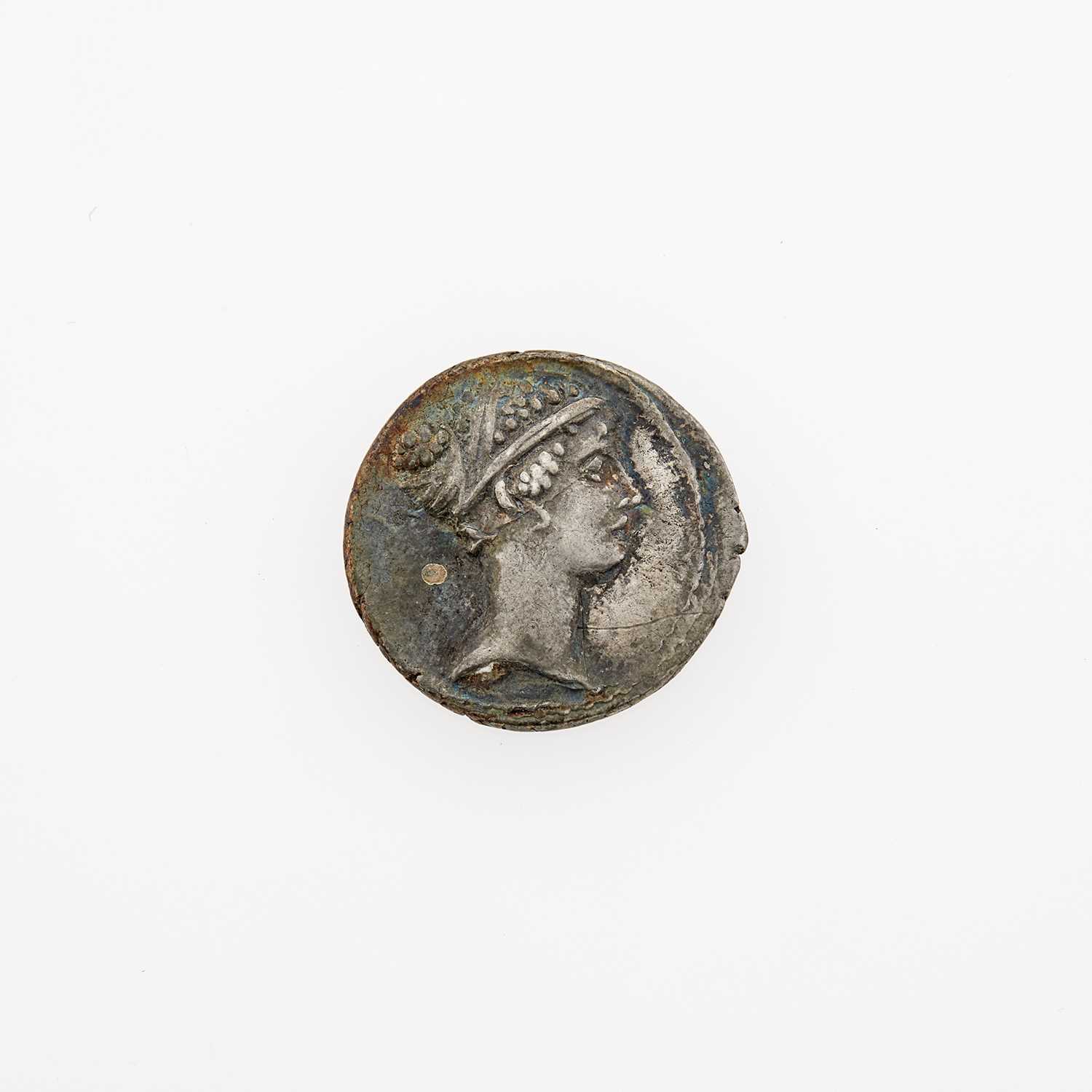 Lot 53 - T. Carisius. c. 46 B.C.E. AR Denarius (3.88g, 18mm).