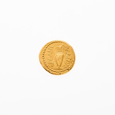 Lot 55 - Julius Caesar, c. 45 B.C.E. AV Aureus (8.25g, 20mm).