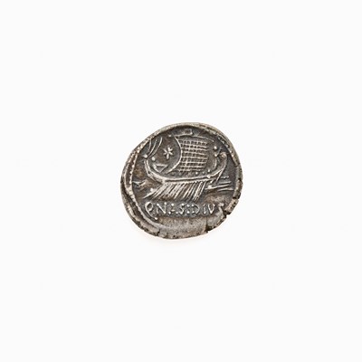 Lot 57 - Pompey the Great, c. 44-43 B.C.E. AR Denarius (4.09g, 19mm).