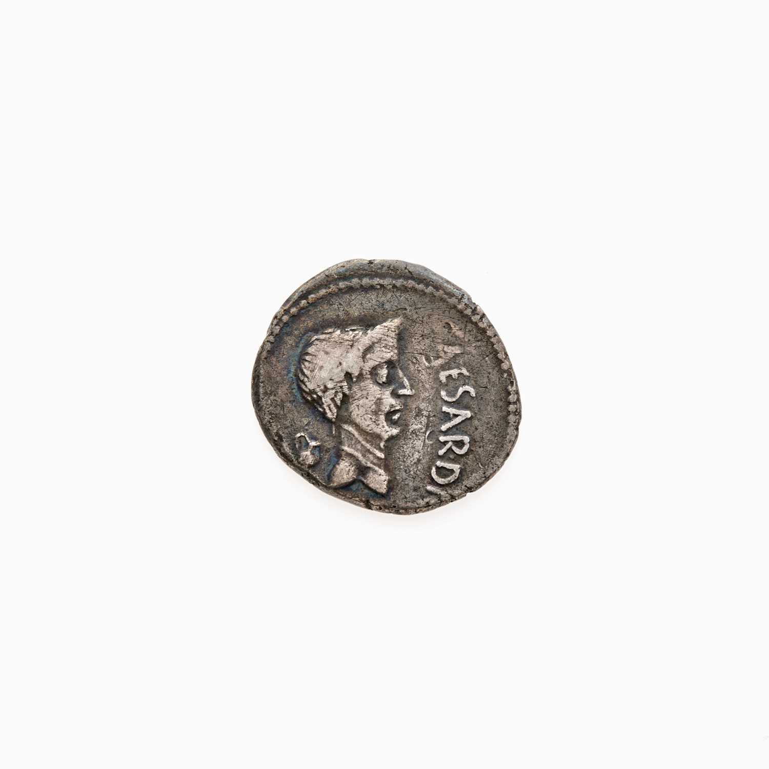 Lot 58 - Julius Caesar and Mark Antony. c. 43 B.C.E. AR Denarius (3.65g, 19mm).