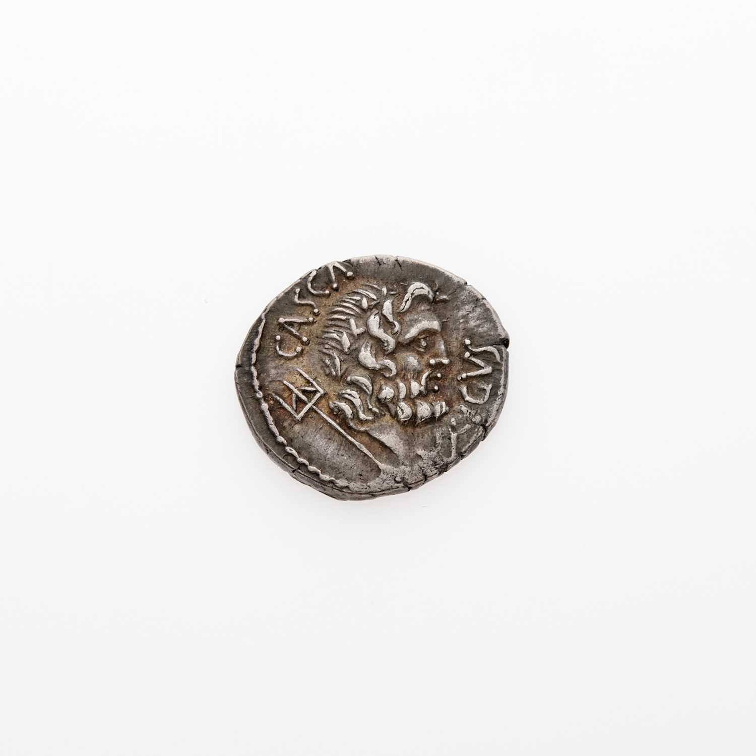 Lot 61 - Marcus Junius Brutus and P. Servilius Casca Longus. c. 43-42 B.C.E. AR Denarius (3.93g, 19mm).