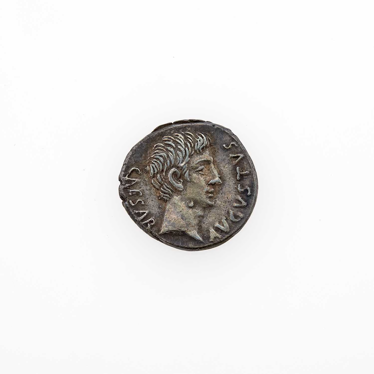 Lot 86 - Augustus and P. Petronius Turpilianus (Moneyer). c. 19 B.C.E. AR Denarius (3.97g, 19mm).