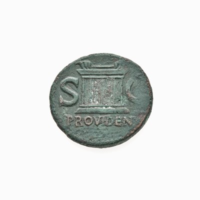 Lot 95 - Divus Augustus, struck posthumously by Tiberius. c. 14-37 C.E. AE As. (9.92g, 27mm).