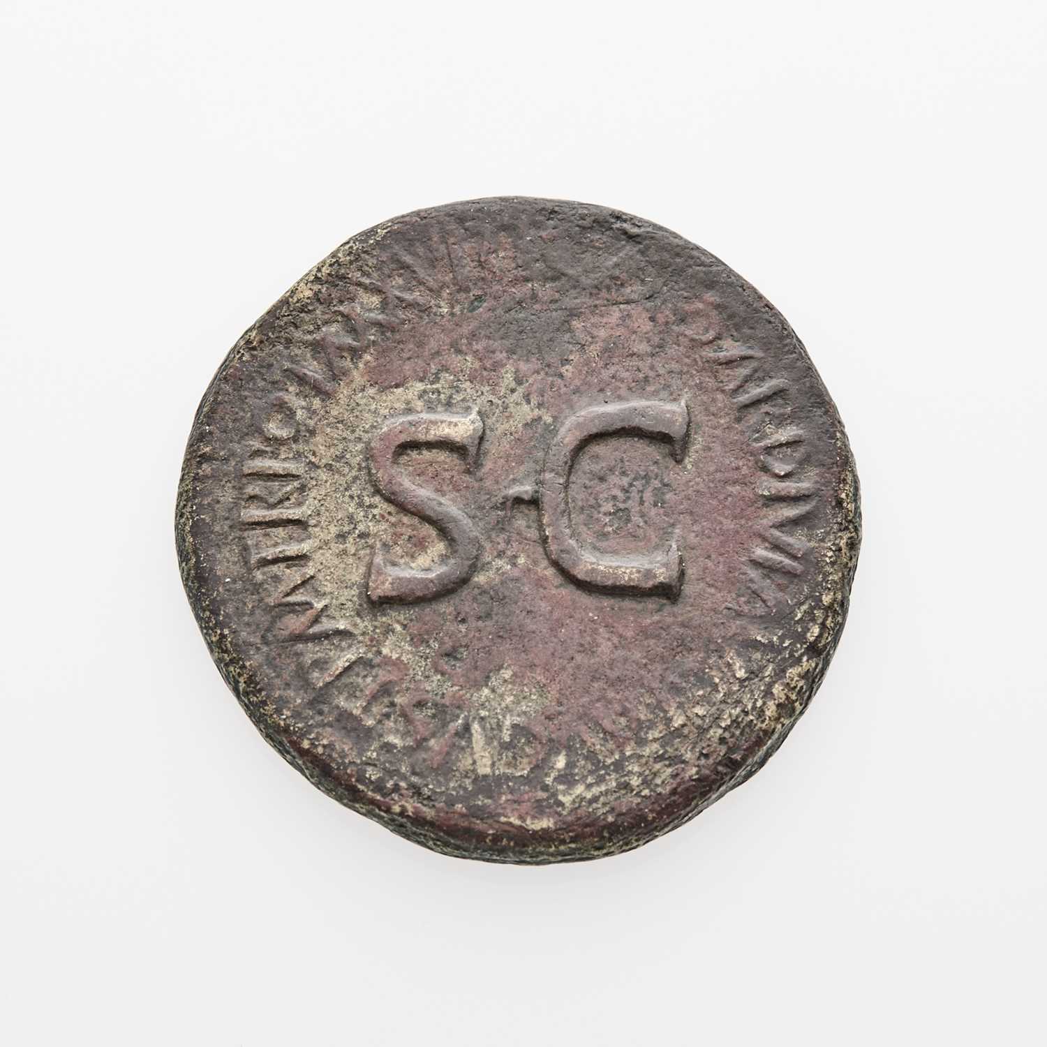 Lot 97 - Tiberius. c. 34-35 C.E. AE Sestertius (25.51g, 35mm). With Este Family mark.