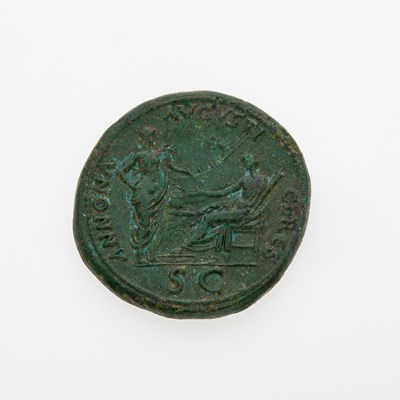 Lot 102 - Nero. c. 65 C.E. AE Sestertius. (27.32g, 36mm).