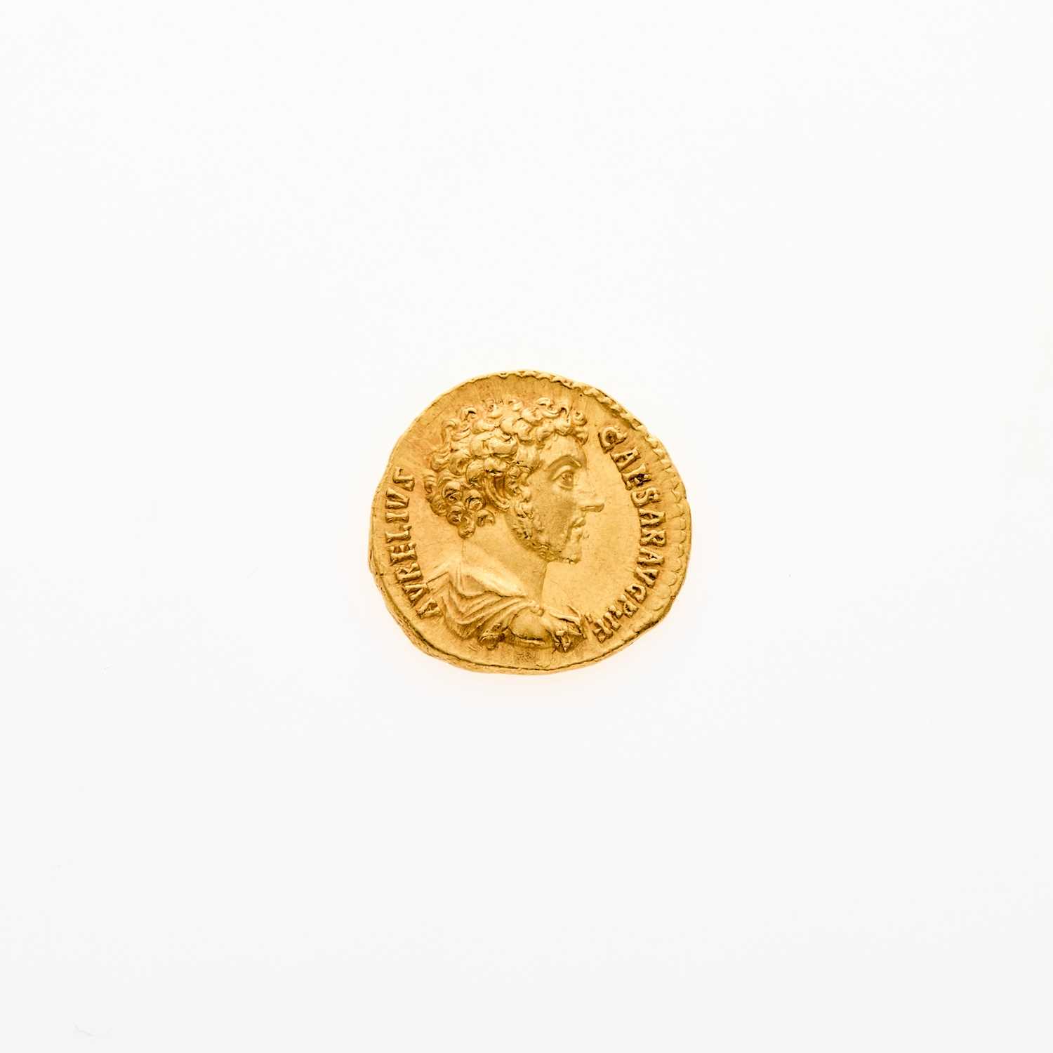 Lot 116 - Marcus Aurelius, Caesar. c. 147-148 C.E. AV Aureus (7.26g, 19mm).