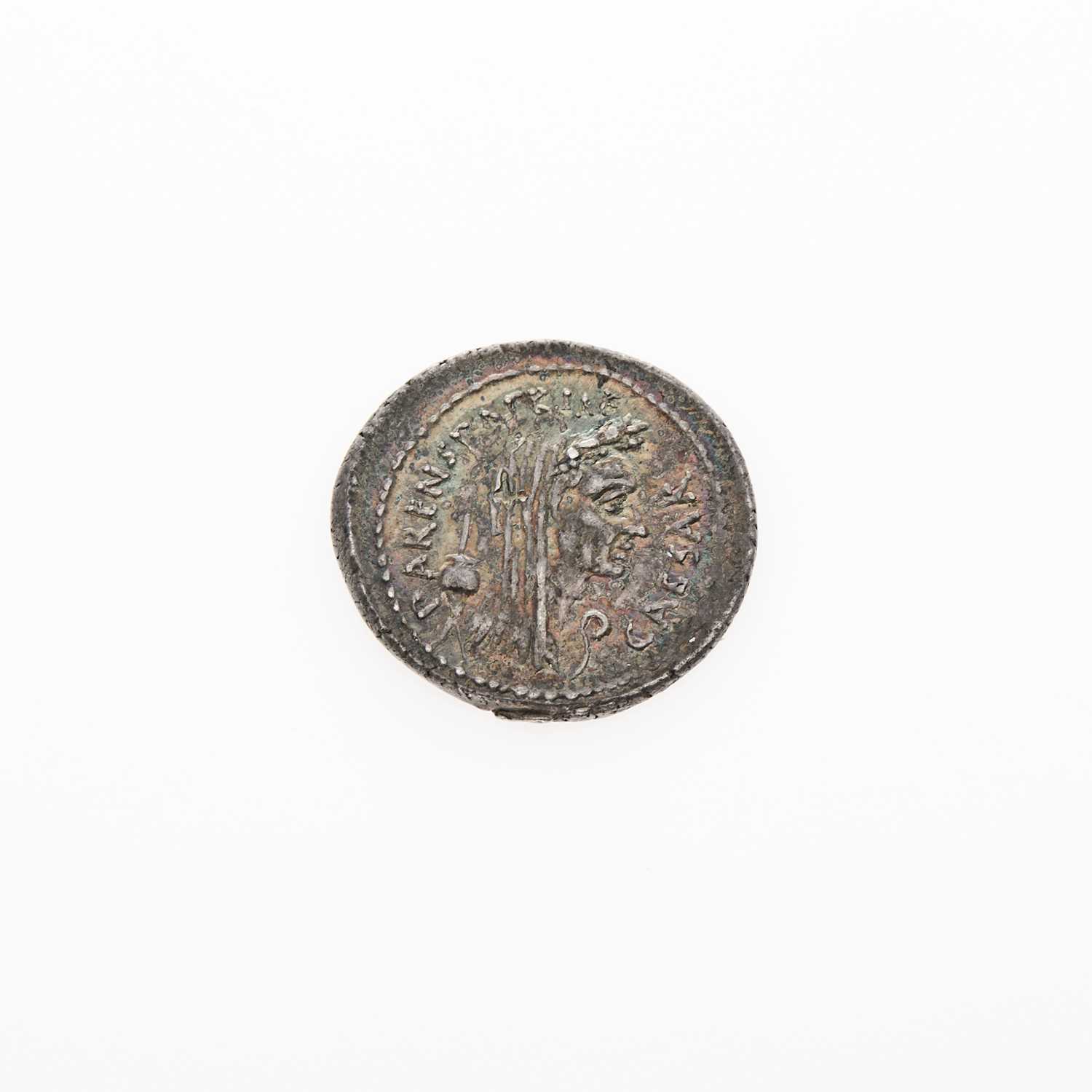 Lot 56 - Julius Caesar, C. Cossutius Maridianus (Moneyer). c. 44 B.C.E. AR Denarius (3.83g, 20mm).