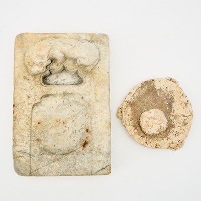 Lot 480 - Two Chinese Carved Inkstones