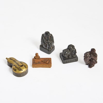 Lot 267 - A Group of Five Japanese Scholarly Accessories