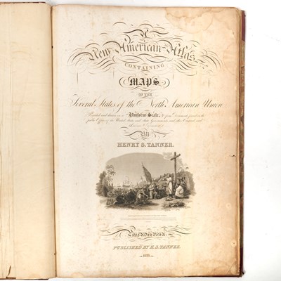 Lot 222 - The 1823 first edition of Tanner's landmark 'New American Atlas,' beautifully hand-colored