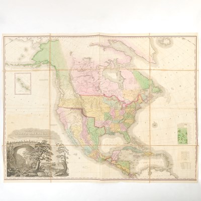 Lot 222 - The 1823 first edition of Tanner's landmark 'New American Atlas,' beautifully hand-colored