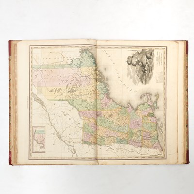 Lot 222 - The 1823 first edition of Tanner's landmark 'New American Atlas,' beautifully hand-colored