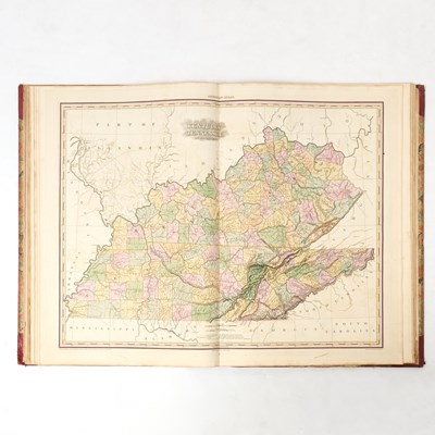 Lot 222 - The 1823 first edition of Tanner's landmark 'New American Atlas,' beautifully hand-colored