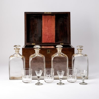 Lot 48 - Victorian Rosewood Cave à Liqueur