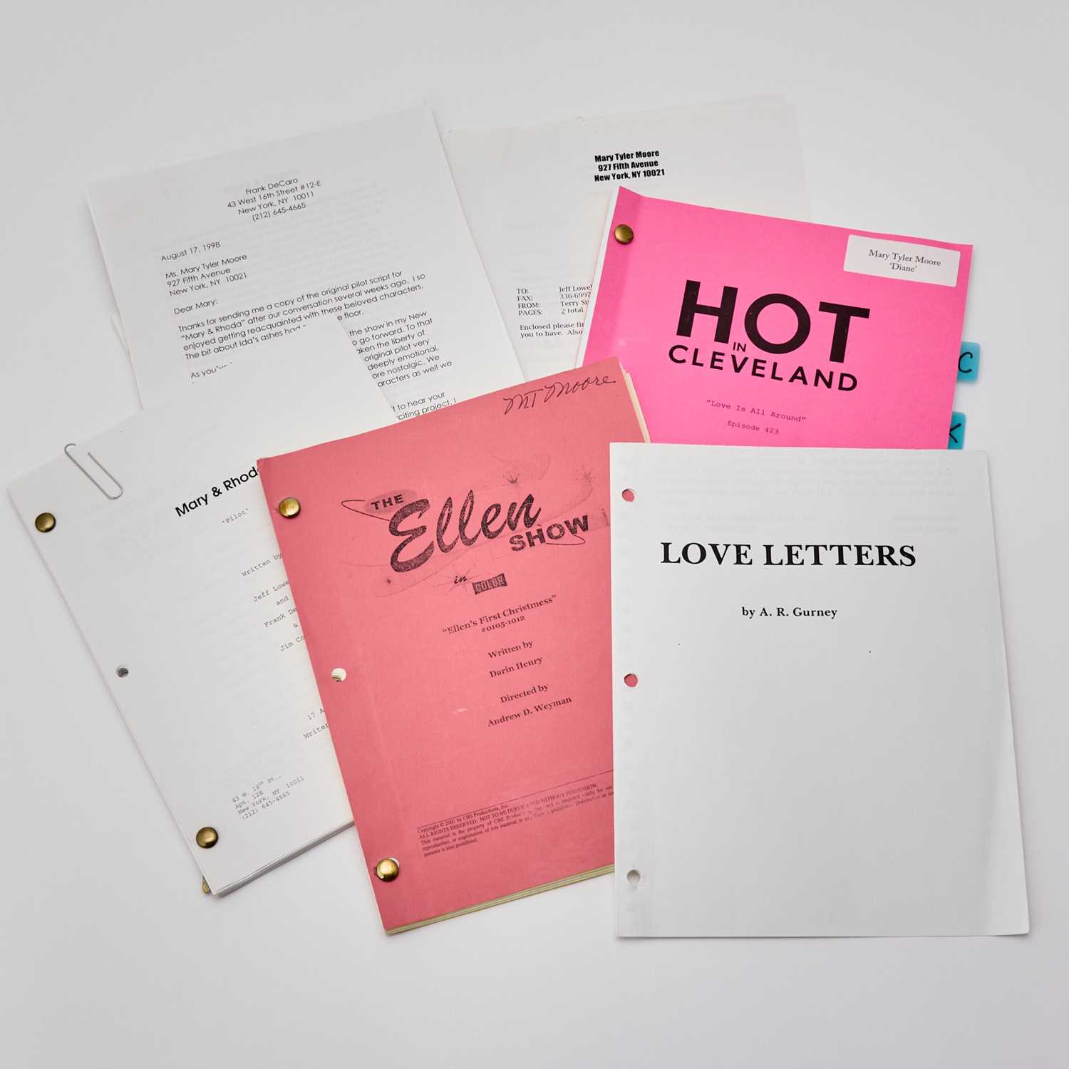 Lot 81 - Scripts for Mary Tyler Moore television appearances