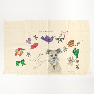 Lot 82 - A hand-made drawing by Mary Tyler Moore