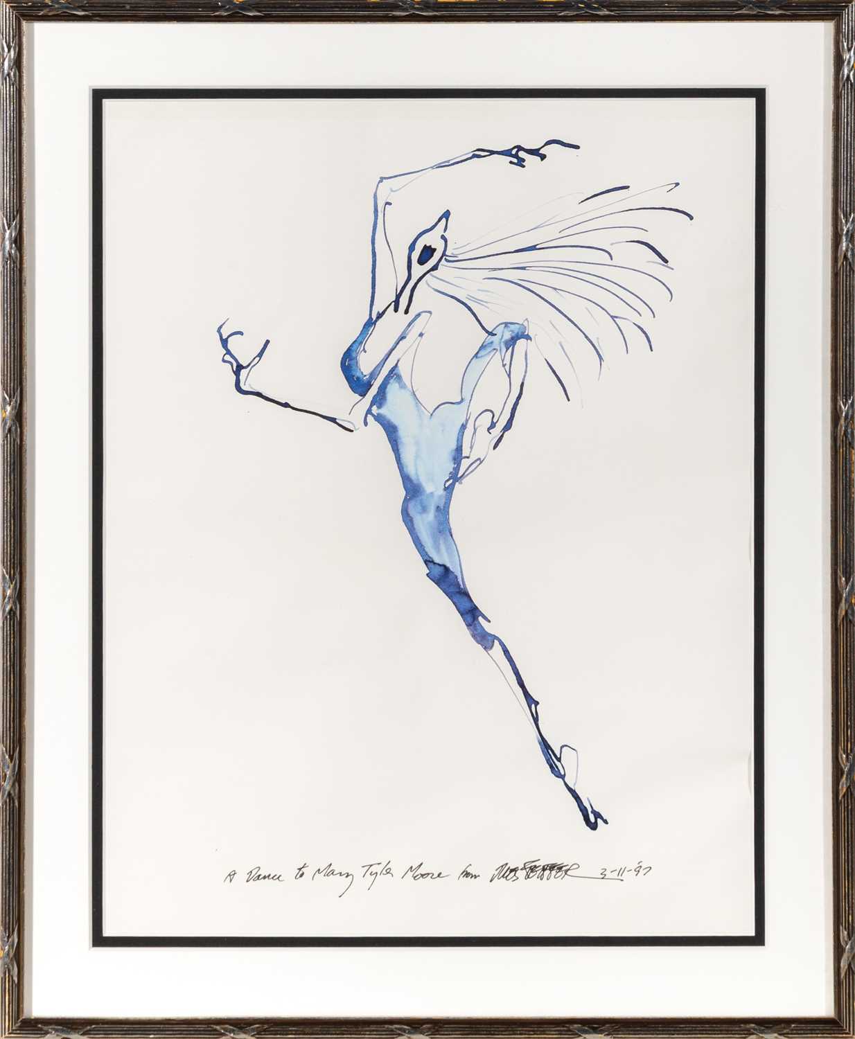 Lot 77 - Inscribed by Jules Feiffer to Mary Tyler Moore