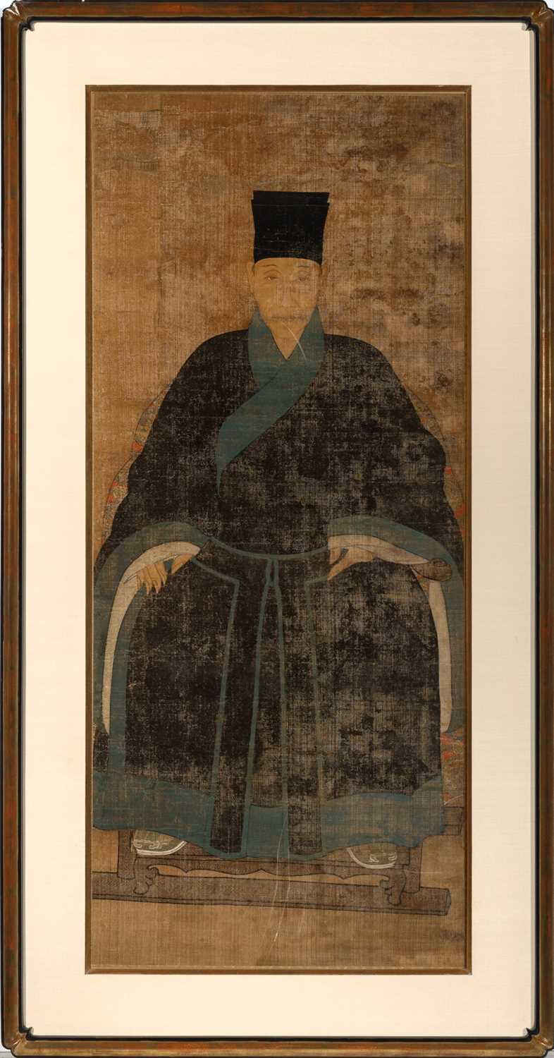 Lot 163 - Chinese Portrait on Silk