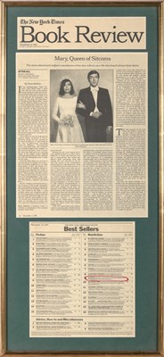 Lot 62 - Framed photographs and ephemera from the career of Mary Tyler Moore