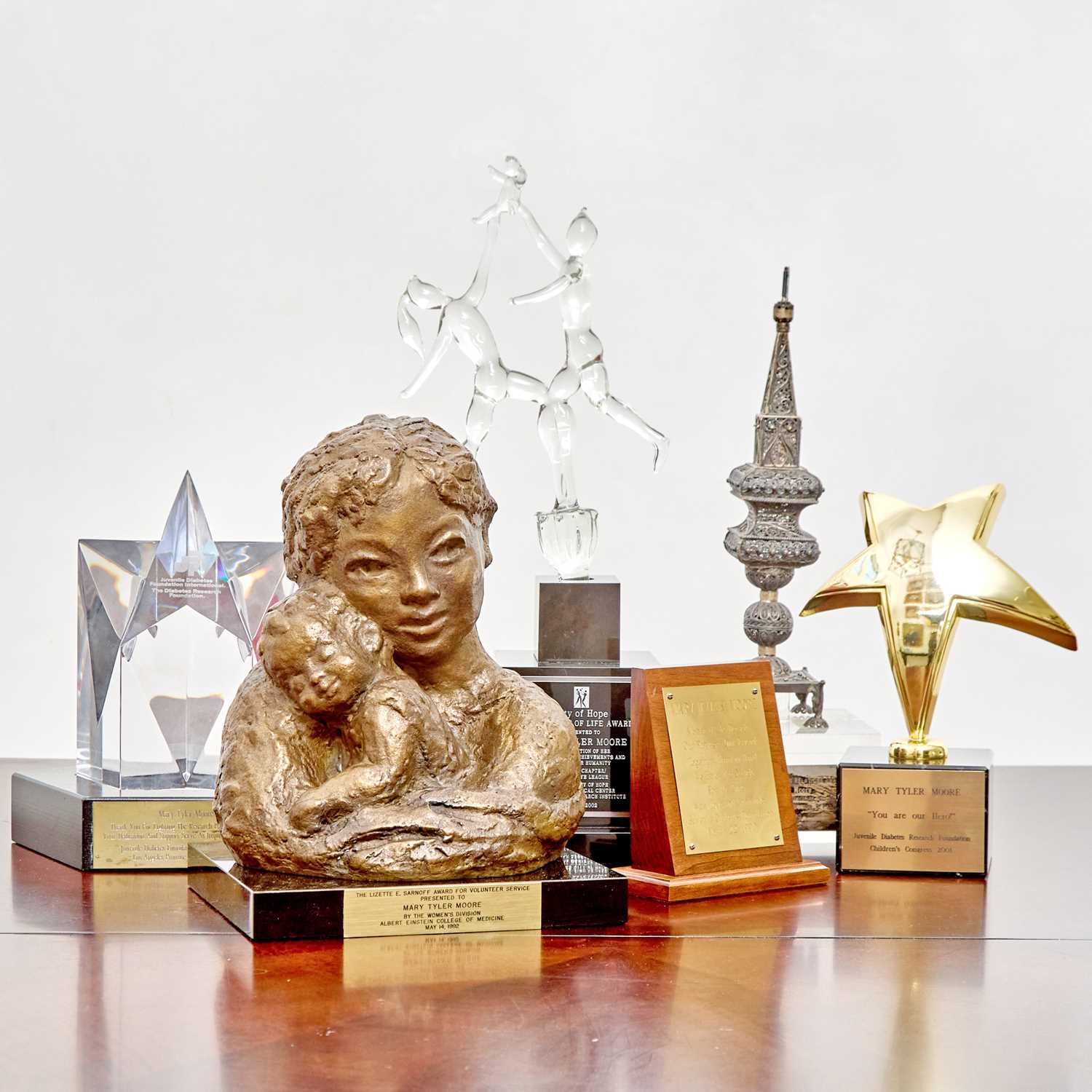 Lot 74 - Six awards presented to Mary Tyler Moore