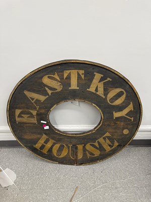 Lot 316 - East Koy House Painted Wood Sign