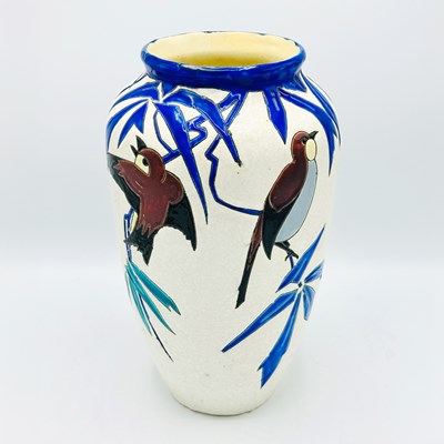 Lot 1064 - Charles Catteau for Boch Freres Keramis Art Deco Vase
