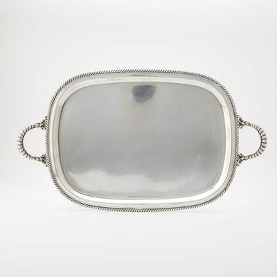 Lot 216 - American Sterling Silver Two-Handled Tray