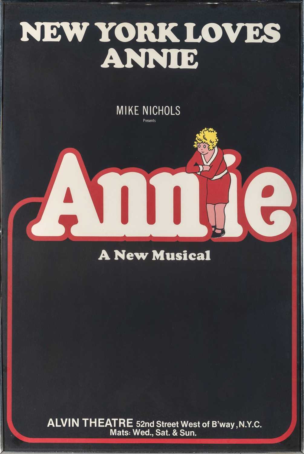 Lot 541 - An original Broadway poster for Mike Nichols Annie
