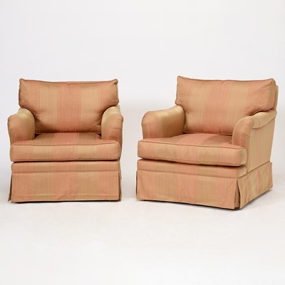 Lot 315 - Pair of Upholstered Club Chairs