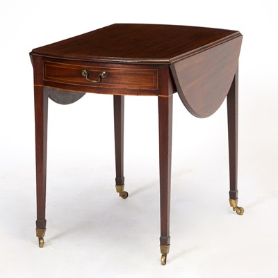 Lot 143 - George III Inlaid Mahogany Pembroke Table