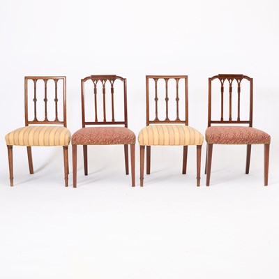 Lot 179 - Two Pairs of Mahogany Side Chairs