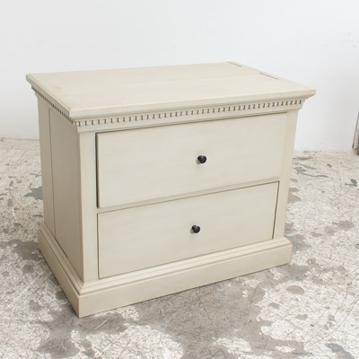 Lot 295 - Painted Wood File Cabinet