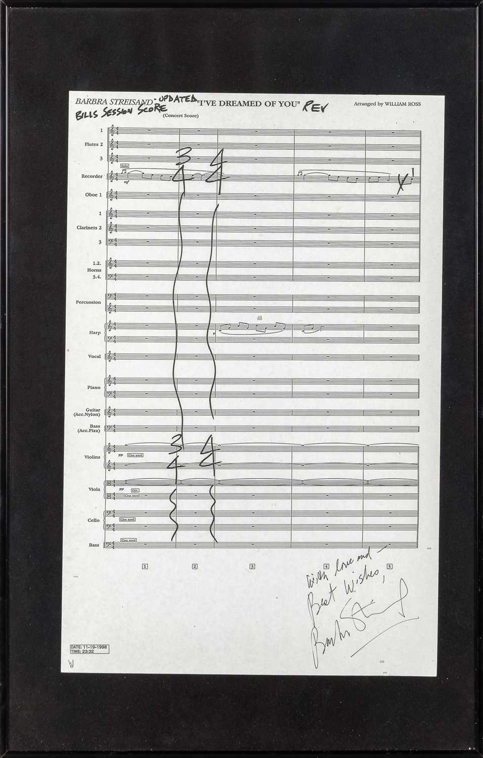 Lot 575 - Inscribed by Barbra Streisand