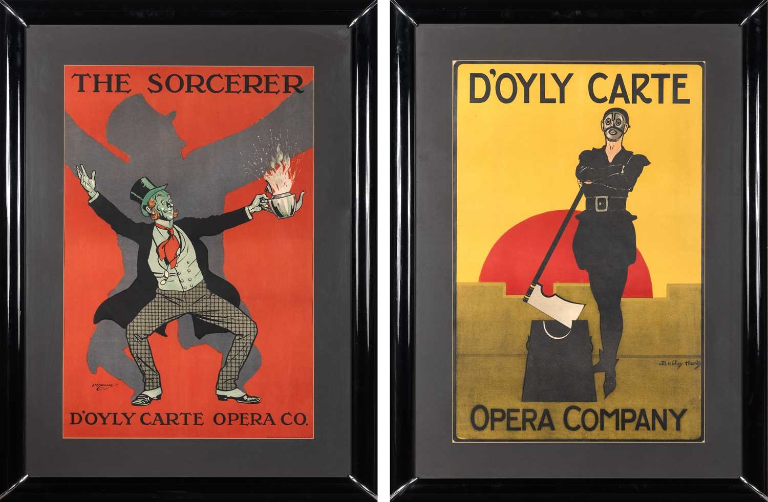 Lot 645 - Two scarce Dudley Hardy posters for D'Oyly Carte Opera Company