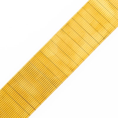Lot 2073 - Wide Gold Link Bracelet