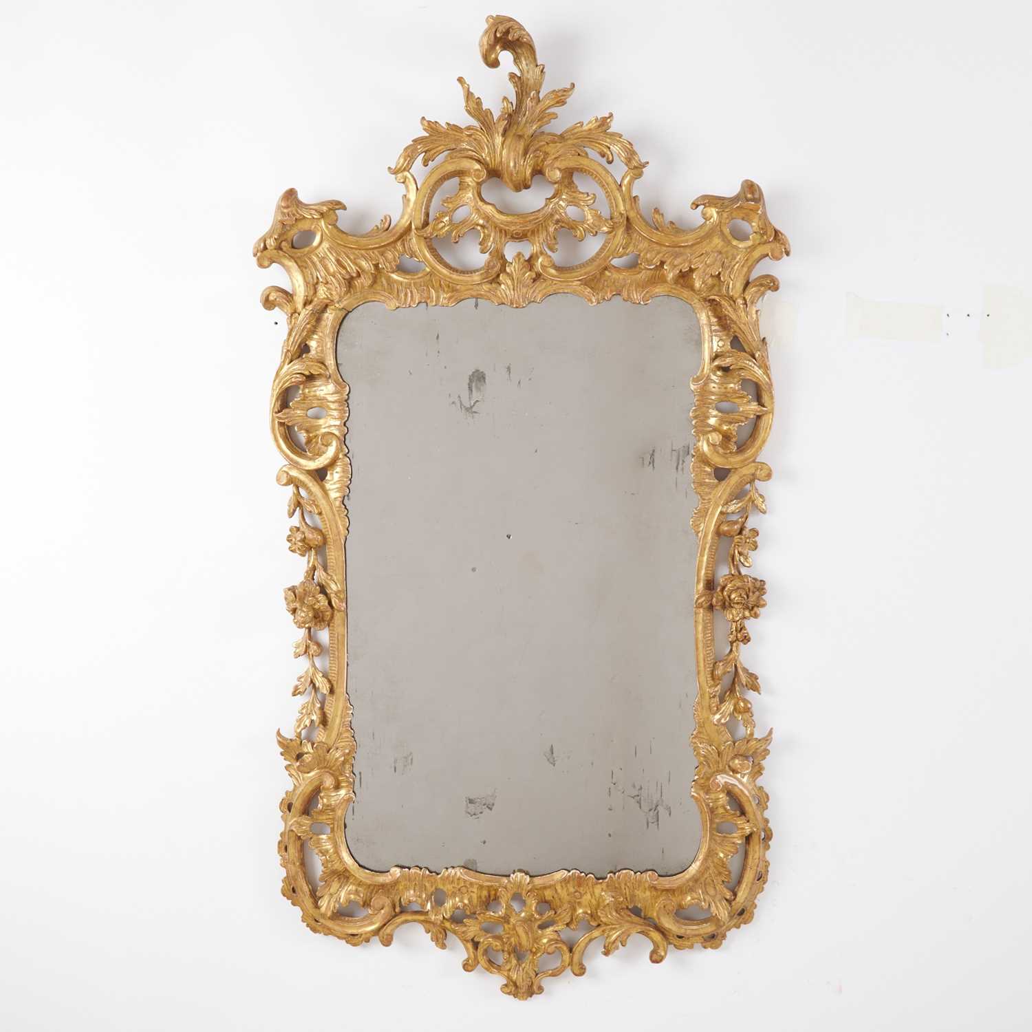 Lot 18 - George II Giltwood Mirror
