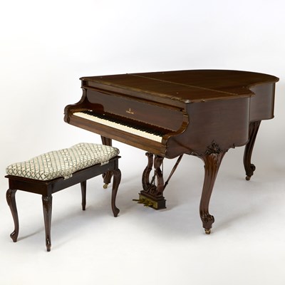 Lot 137 - Steinway & Sons American Walnut-Cased Baby Grand Piano
