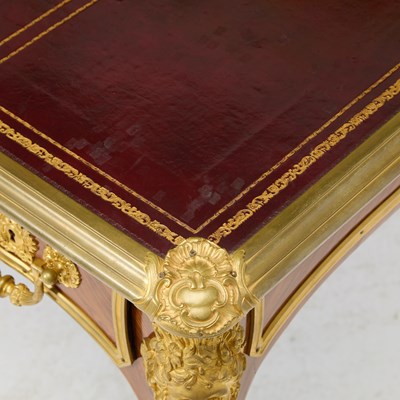 Lot Regence Style Gilt-Bronze Mounted Kingwood Bureau Plat by Sormani