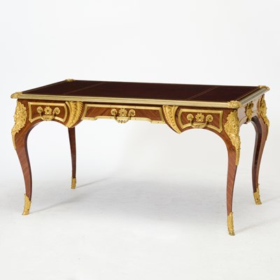 Lot Regence Style Gilt-Bronze Mounted Kingwood Bureau Plat by Sormani