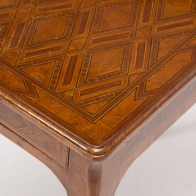 Lot Louis XVI East French Fruitwood, Elm and Parquetry Table a Ecrire