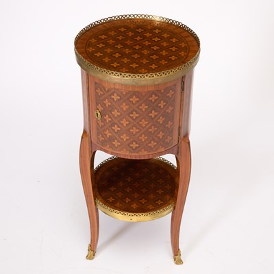 Lot 57 - Late Louis XV Gilt-Bronze Mounted Tulipwood, Palmwood, and Parquetry Table en Chiffonière