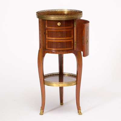 Lot 57 - Late Louis XV Gilt-Bronze Mounted Tulipwood, Palmwood, and Parquetry Table en Chiffonière